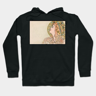 Art Nouveau Girl Hoodie